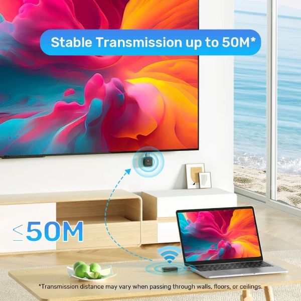 Picture of USB-C Wireless HDMI Extender Kit. Res up to 1920x1080@60Hz