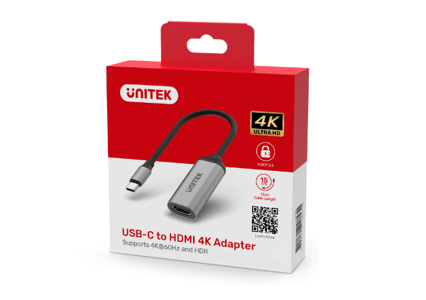 Picture of USB-C to HDMI 4K Adapter. Stream w/ HDCP2.3 Supports a Wide Range of Devices