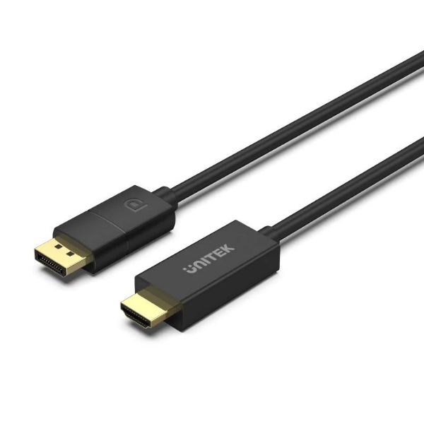 Picture of 1.8m DisplayPort to HDMI Cable. Supports Max Res up to 4K@60Hz. Unidirectional Cable.