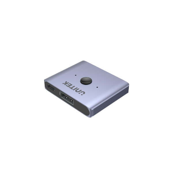 Picture of 8K DisplayPort 1.4 Bi- Direction Switch 2-In-1-Out or 1-in-2-Out. Connnect 2 Devices