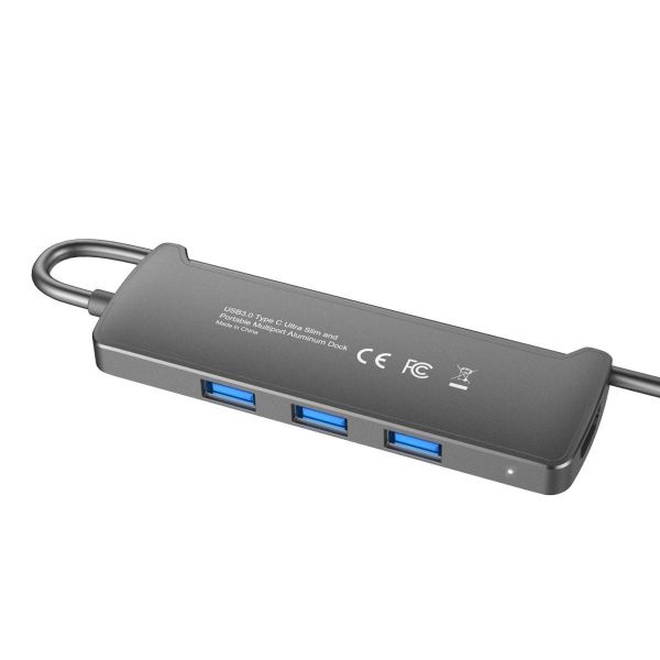 Picture of USB 3.1 4-in-1 Multi-Port Hub with USB-C Connector. Incl 3x USB-A Ports & 1x HDMI