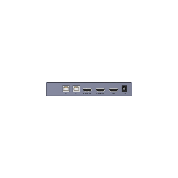 Picture of HDMI KVM 2-in-1-Out Switch & Supports 4K@60Hz UHD. 4x USB-A Ports 2x HDMI