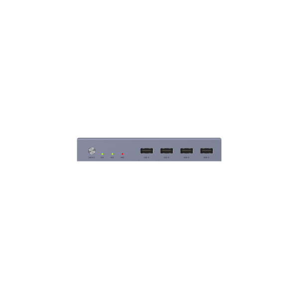 Picture of HDMI KVM 2-in-1-Out Switch & Supports 4K@60Hz UHD. 4x USB-A Ports 2x HDMI