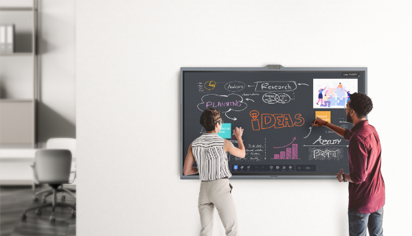 Picture of MAXHUB 65'' ViewPro Series 4K Interactive Flat Panel Screen. Dual 48MP+8MP Cameras