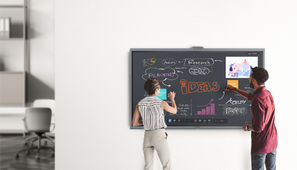 Picture of MAXHUB 86'' ViewPro Series 4K Interactive Flat Panel Screen. Dual 48MP+8MP Cameras