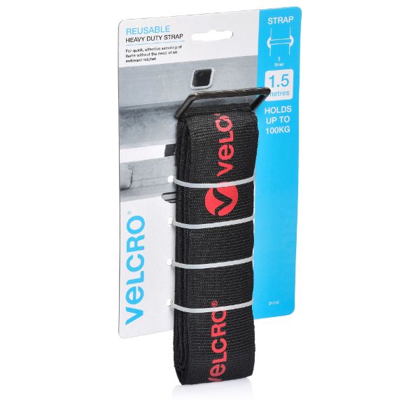Picture of Heavy Duty 1.5m x 50mm Tie Down Strap. Secure & Hold 100kgs. Safe & Reliable