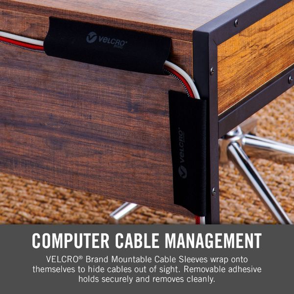 Picture of Mountable Cable Sleeves. Mount Electrical Cords Easy to Add or Change Cables.