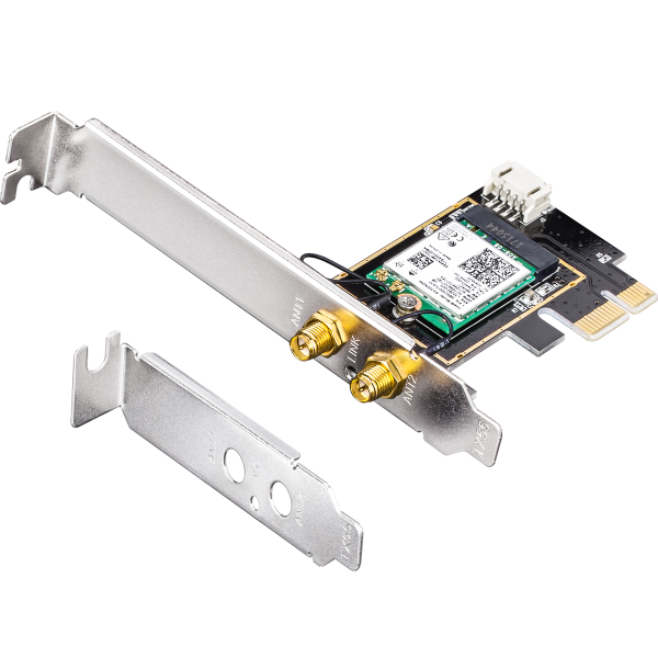 Picture of AX3000 Wi-Fi 6 Bluetooth Dual Band PCI Express Adapter. Intel AX200