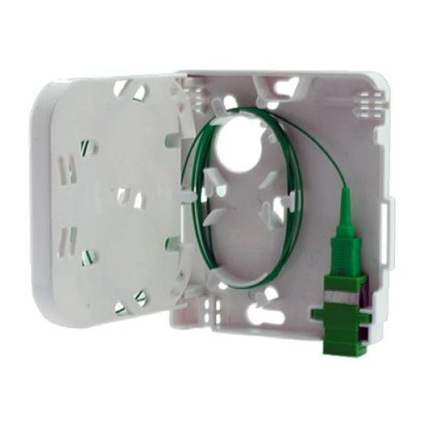 Picture of FTTH Compact Wall Outlet 1 Port SC Simplex / LC Duplex Up to 2 Fibres Unloaded