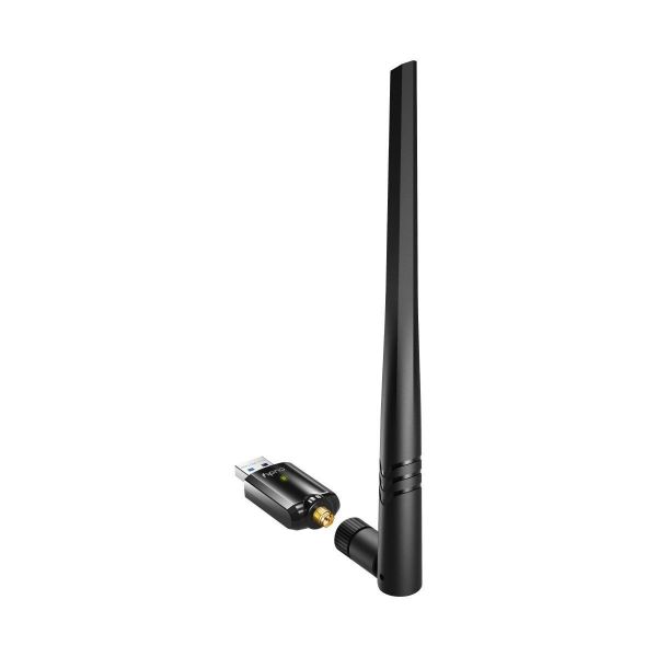 Picture of AC1300 Dual-Band High Gain 5dBi USB-A 3.0 Wi-Fi 5 Adapter 867Mbps & 400Mbps Supports