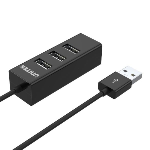Picture of USB-A 2.0 4-Port High Speed Hub Data Transfer Speed up to 480Mbps. Connect 4 Devices