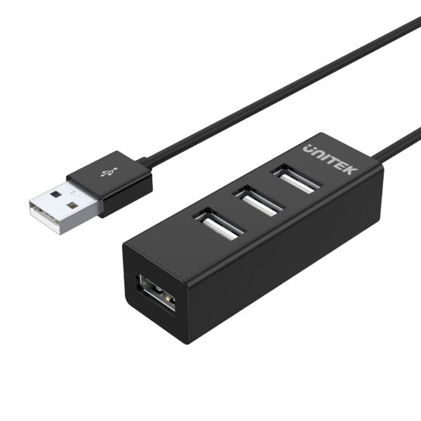 Picture of USB-A 2.0 4-Port High Speed Hub Data Transfer Speed up to 480Mbps. Connect 4 Devices