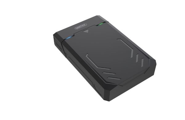 Picture of USB 3.0 SATA HDD enclosure. Supports 3.5''/2.5'' SATA HDD. Supports SATA 6G/3G/1.5G