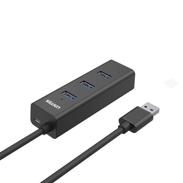 Picture of USB 3.0 4-Port hub w/ 1.2m Cable Speed Data Trans Rate up to 5Gbps. Plug & play. LED