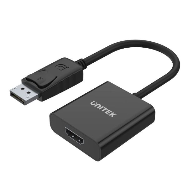 Picture of 1080P DisplayPort to HDMI FHD Adapter w/ 20cm Cable. PC Res up to 1920x1200