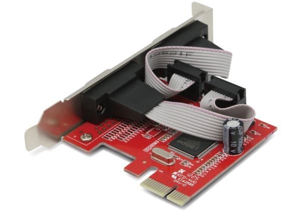 Picture of 2 Port Serial PCI-E Card Includes Low Profile Brackets