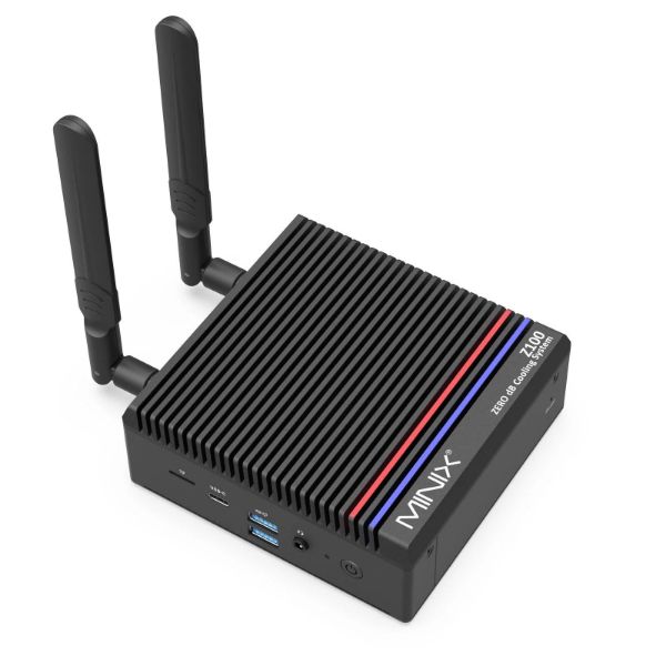 Picture of MINIX Z100 0dB Windows 11 Pro 16GB RAM/512G SSD Fanless Mini PC. Intel Alder Lake-N Qu