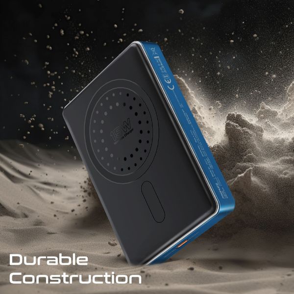 Picture of 10000mAh UltraSlim Wireless Charging 15W MagSafe 20WPD USB-C In/Out Port Smart