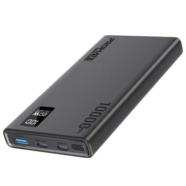 Picture of 10000mAh Super Slim Smart Charging Power Bank 20W Dual USB-C & 1x 22.5W USB-A QC 3.0