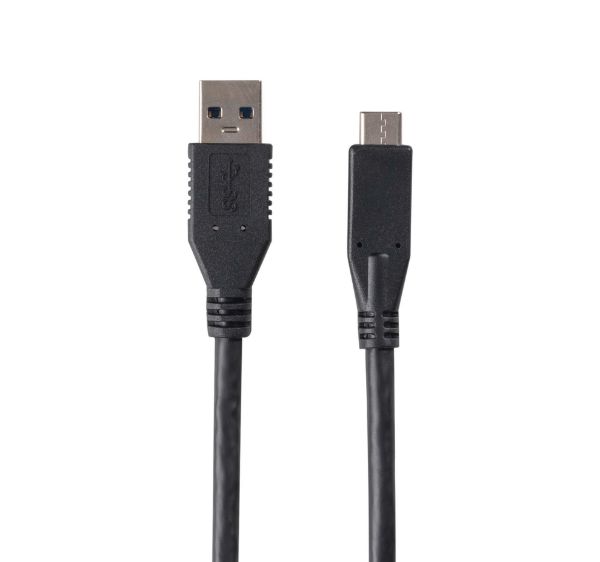 Picture of 3M USB 3.1 USB-C Male to USB-A Male Cable. Black Colour Up to 10G Data Transfer Speed