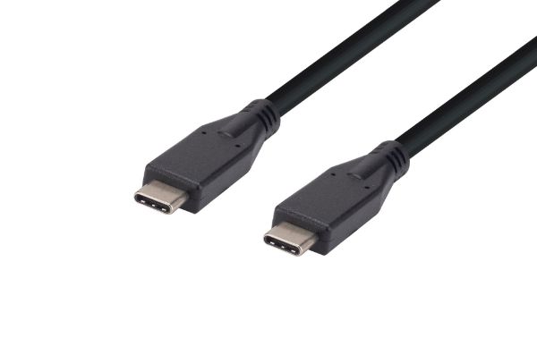 Picture of 1M 60W USB 3.1 USB-C Male to USB-C Male Cable 5V/3A Speed Gen2 (Up to 10Gbps)