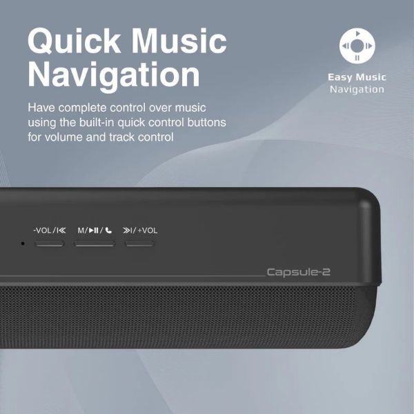 Picture of 6W Wireless HD Bluetooth Portable Speaker Built-in 1200 Lithium Battery. Up to 4 Hours