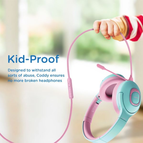 Picture of Child-Safe Wireless Bluetooth Over-Ear Headphones