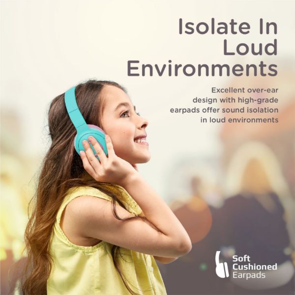 Picture of Child-Safe Wireless Bluetooth Over-Ear Headphones