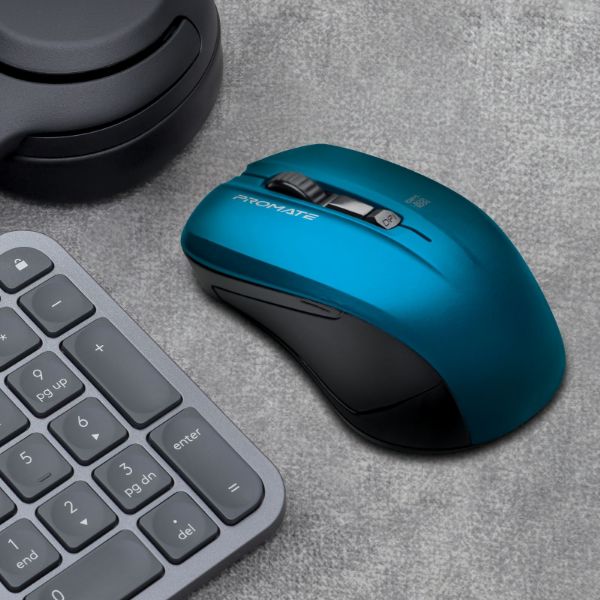 Picture of Ergonomic Wireless Mouse w/ Ambidextrous Design. 800/1200/1600Dpi 10m Working