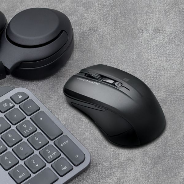 Picture of Ergonomic Wireless Mouse w/ Ambidextrous Design. 800/1200/1600Dpi 10m Working