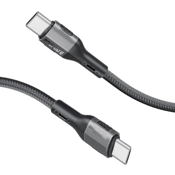 Picture of 1.2m 60W PD USB-C to USB-C Tough-Built Cable. Supports up to 480Mbps Slim