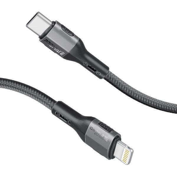 Picture of 1.2m 27W PD USB-C to Lightning Tough-Built Cable. Supports up to 480Mbps Slim