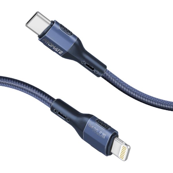 Picture of 1.2m 27W PD USB-C to Lightning Tough-Built Cable. Supports up to 480Mbps Slim