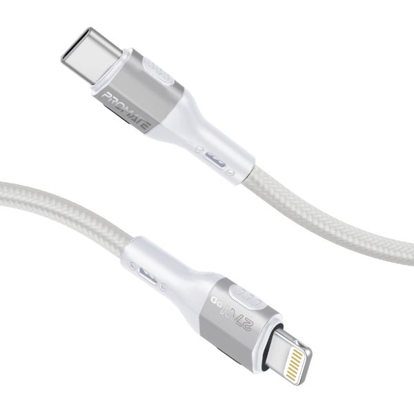 Picture of 1.2m 27W PD USB-C to Lightning Tough-Built Cable. Supports up to 480Mbps Slim