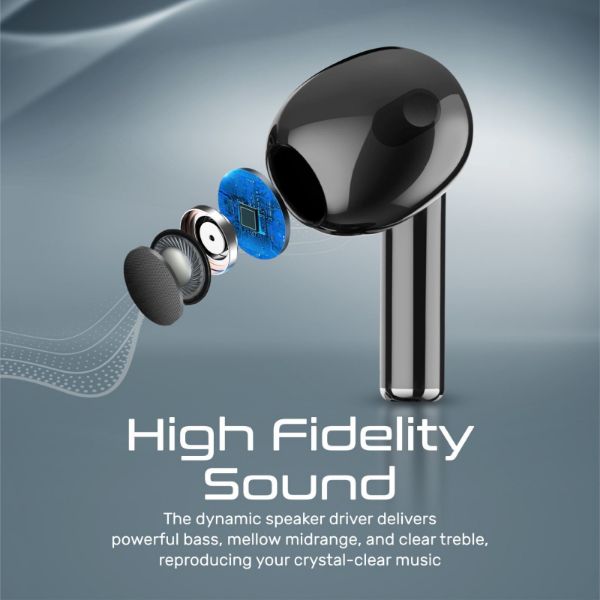 Picture of PROMATE In-Ear Bluetooth Earbuds with Intellitouch and 350mAh Charging Case Built