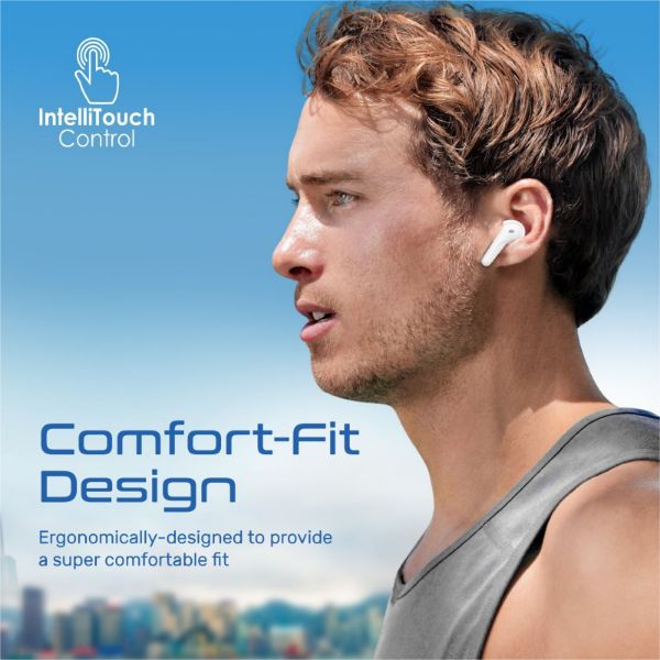 Picture of PROMATE In-Ear HD Bluetooth Earbud with Intellitouch and 350mAh Charging Case Built in