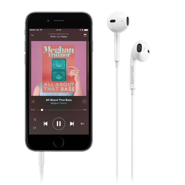 Picture of PROMATE Lightweight High- Performance Stereo Earbuds with In-Line Mic and Universal