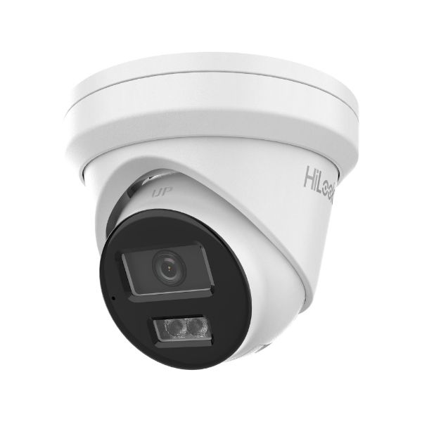 Picture of 8MP IP POE Turret Camera w/ 2.8mm Fixed Lens. H265. IR up to 30m. Built-in Audio Mic.