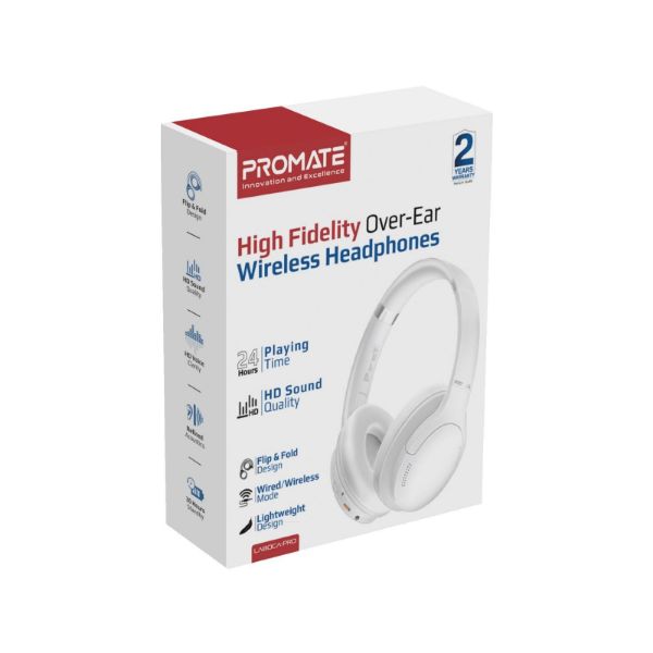 Picture of High-Fidelity Stereo Deep Base Bluetooth Headphones. Up to 24 Hours Playing Time