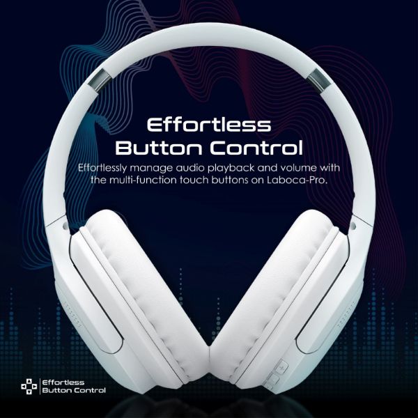 Picture of High-Fidelity Stereo Deep Base Bluetooth Headphones. Up to 24 Hours Playing Time