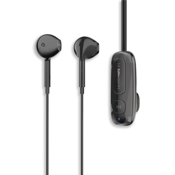 Picture of Clip-On BT Wireless Dynamic Earphones Magnetic Collar Clip Up to 12hrs Playtime Inline