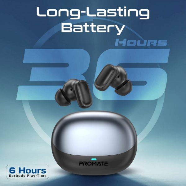 Picture of In-ear HD TWS BT Earbuds Intellitouch & 400mAh Charging Case. Ergonomic Fit