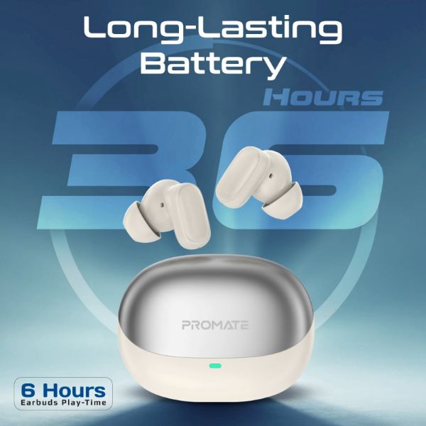 Picture of In-ear HD TWS BT Earbuds Intellitouch & 400mAh Charging Case. Ergonomic Fit