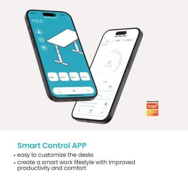 Picture of Pro Smart Dual-Motor Sit Stand Desk w/ Intelligent APP Control. Programmable Height