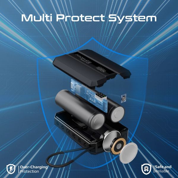 Picture of 10000mAh 30W PD Ultra-Fast Power Bank w/ Built-in USB-C Cable & Apple Watch Charger