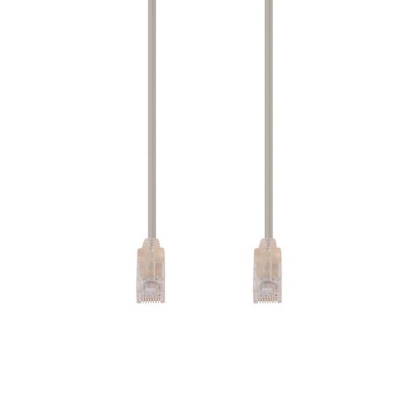 Picture of 0.75m Cat6A 10G Beige UTP Patch Lead 30AWG 8023af Unshielded Plug.