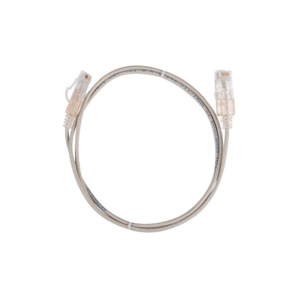 Picture of 1.5m Cat6A 10G Beige UTP LSZH Patch Lead 30AWG 802.3af Unshielded Plug.