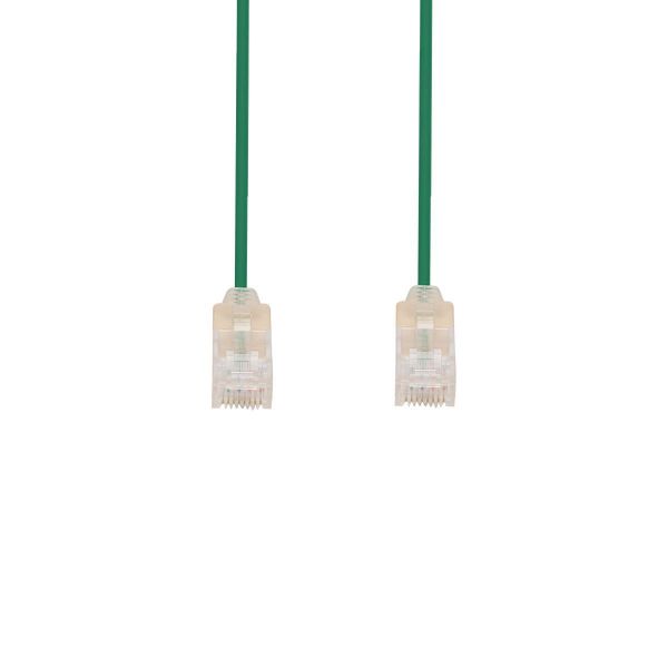 Picture of 0.5m Cat6A 10G Green UTP LSZH Patch Lead 30AWG 802.3af Unshielded Plug.
