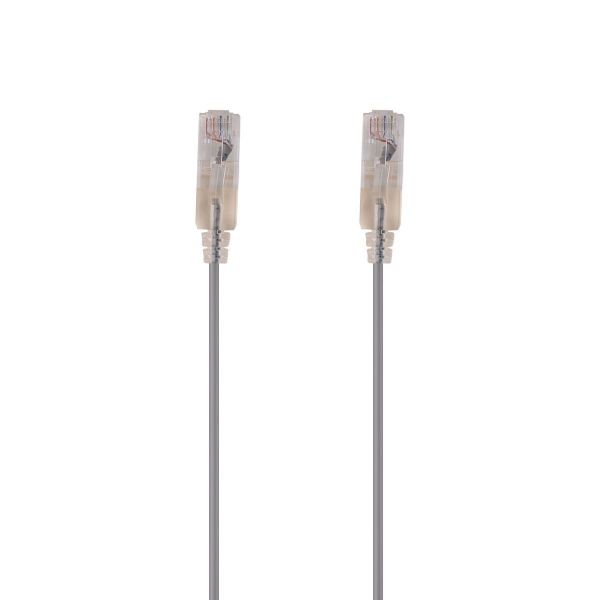 Picture of 0.75m Cat6A 10G Grey UTP LSZH Patch Lead 30AWG 802.3af Unshielded Plug.