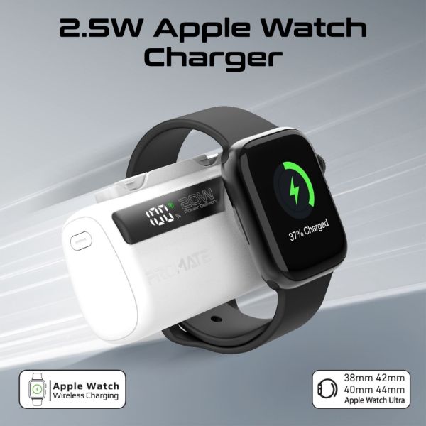 Picture of 5000mAh Ultra-Compact Fast Charging Power Bank In-Built Dual Folding USB-C & Lightning